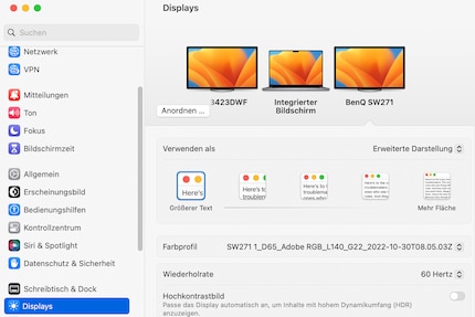 Sur mon moniteur 4K, je peux mettre à l’échelle le contenu sur Mac de la même manière que sur Windows.