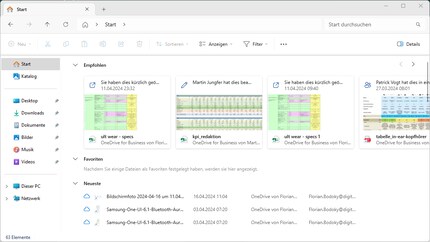Under Start, you can see a lot about your usage.