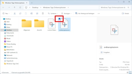 Ticking the box makes it clearer which element has just been selected.