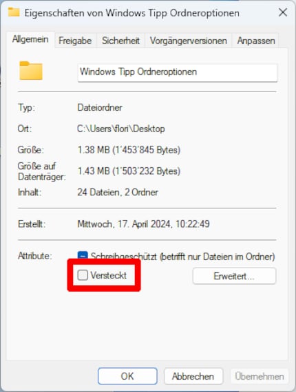 This way you can hide a folder.