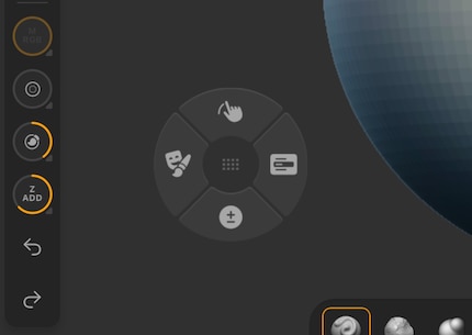 Grâce à la molette de raccourcis, j'ai toujours les fonctions principales à portée de main.