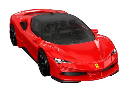 Action is provided by the RC model of the SF90 Stradale.